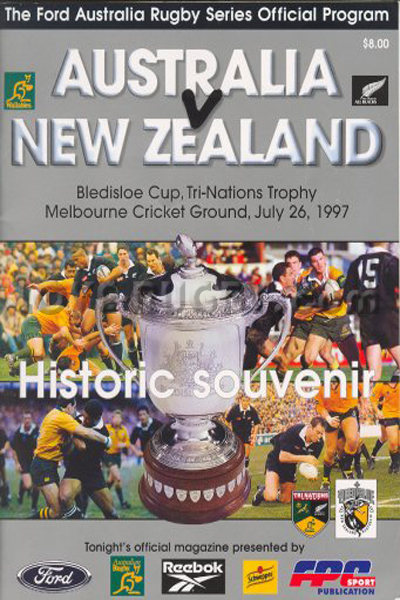 1997 Australia v New Zealand  Rugby Programme